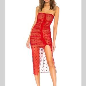 Beautiful midi red dress